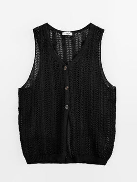 Women's knitted waistcoat