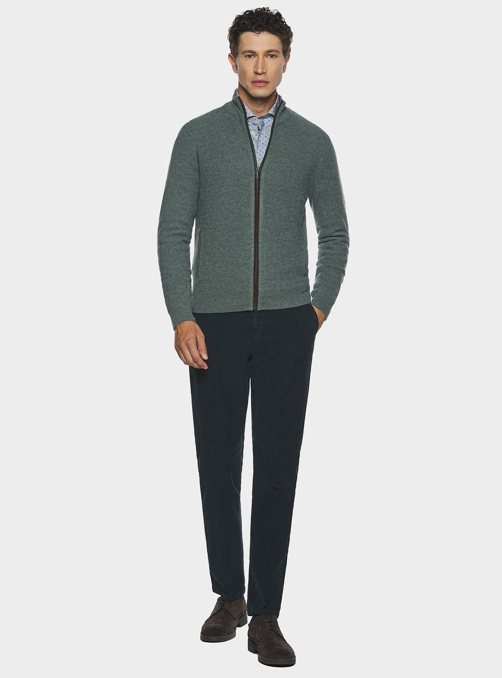 chinos in velluto a costa interrotta - men