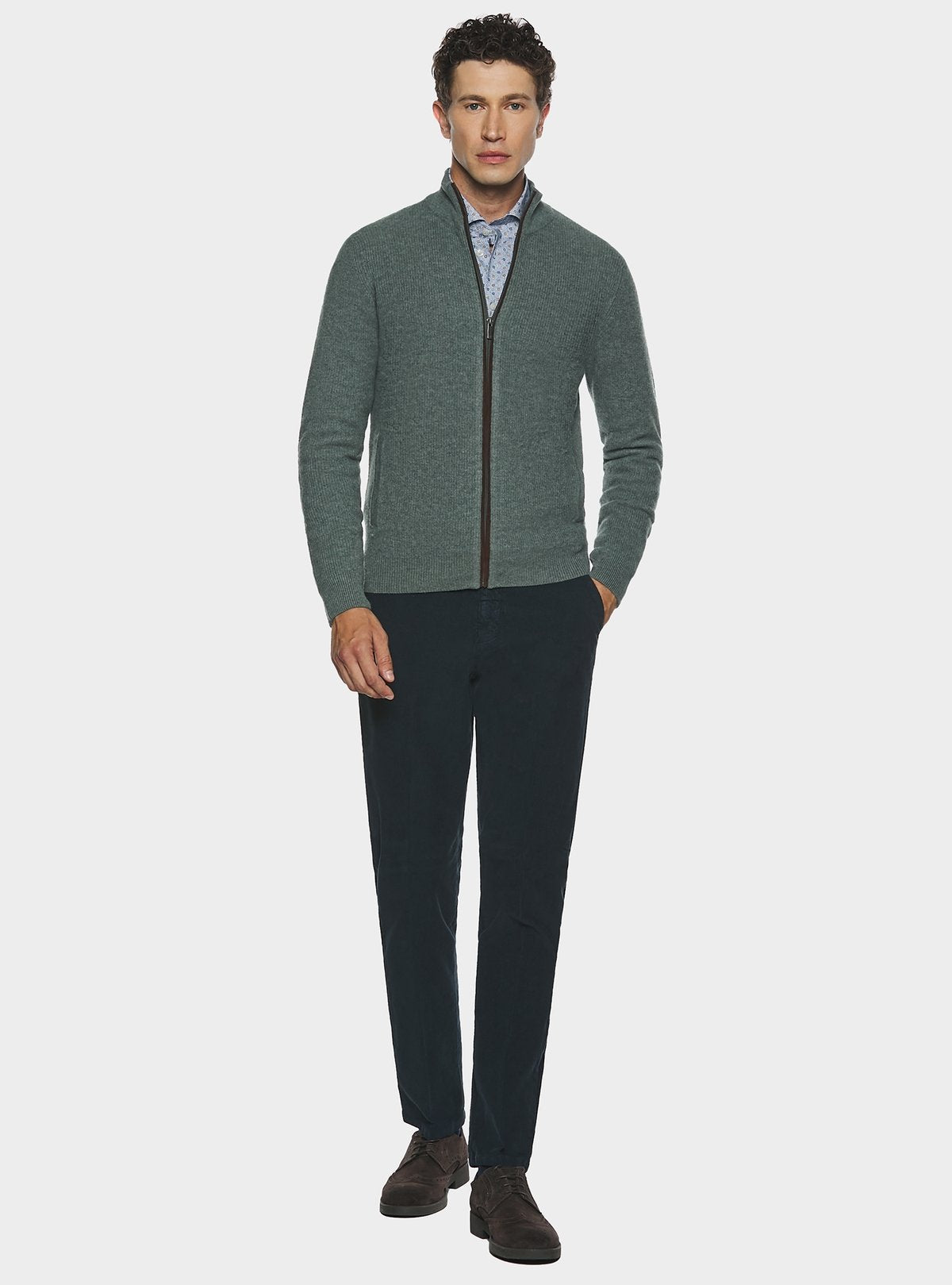 chinos in velluto a costa interrotta - men