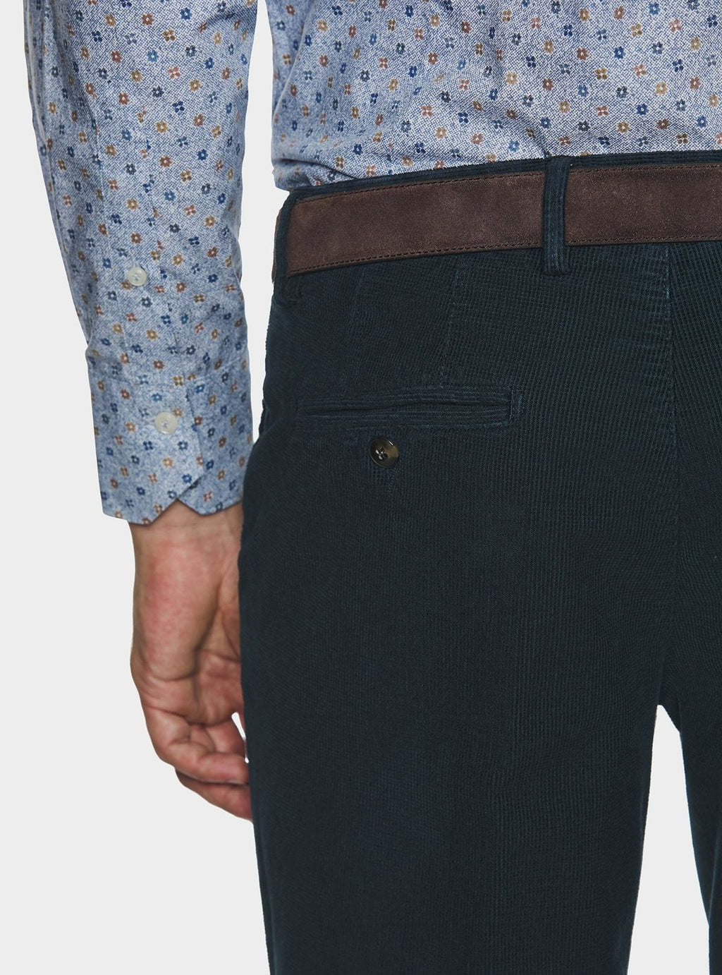 chinos in velluto a costa interrotta - men