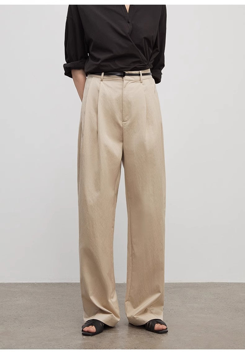 Pantaloni eleganti a pieghe - donna
