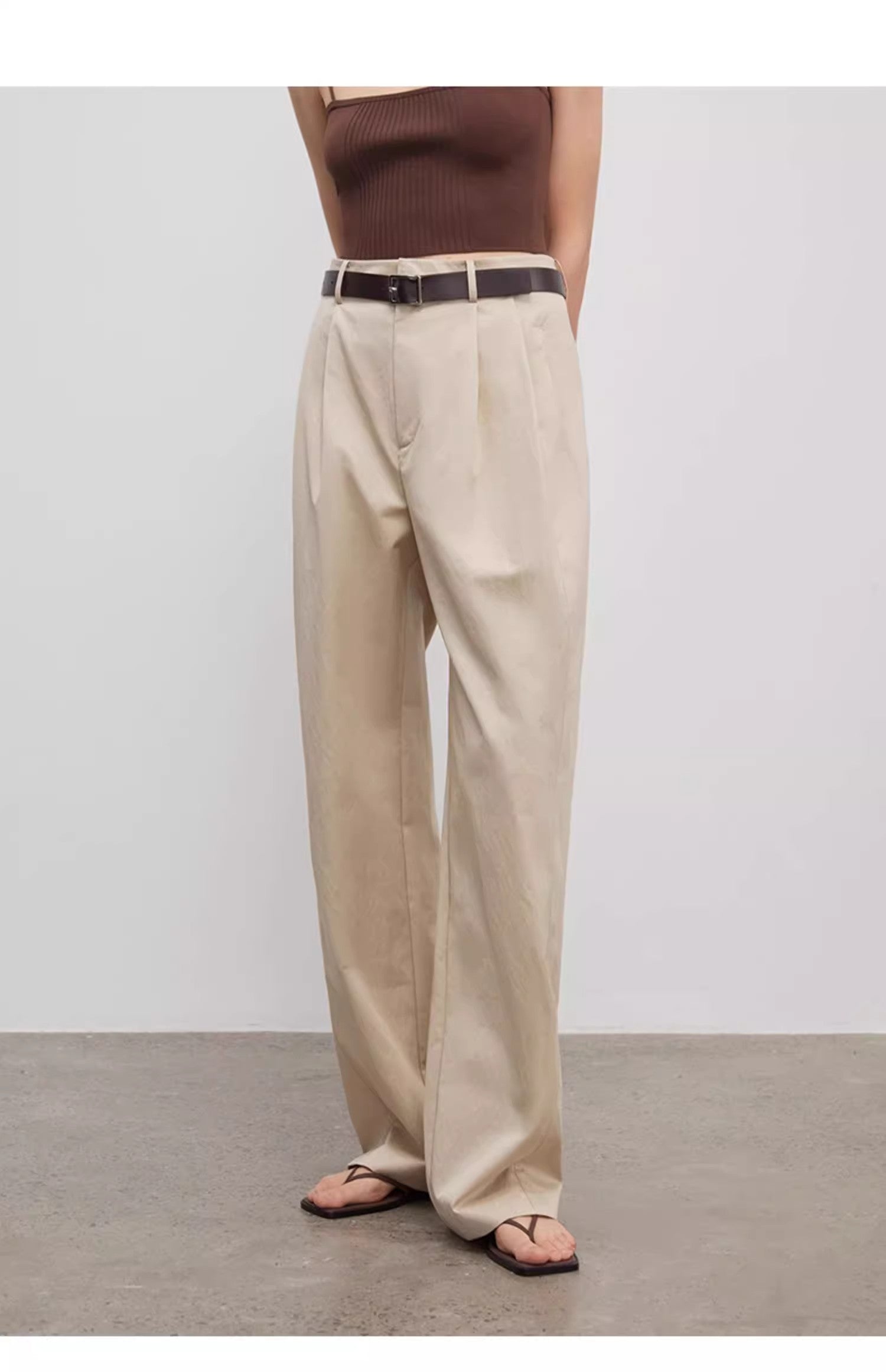 Pantaloni eleganti a pieghe - donna