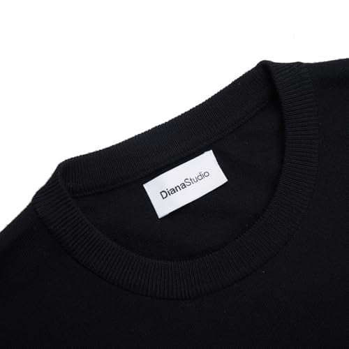 Men's Basic Crew Neck Sweater, 100% Merino Wool, Solid Colour, Long Sleeves, Regular Fit