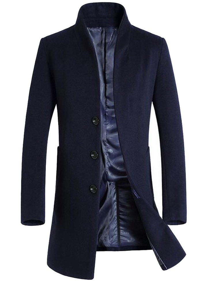 Men's Slim Warm Wool Winter Coat(XS-XL)