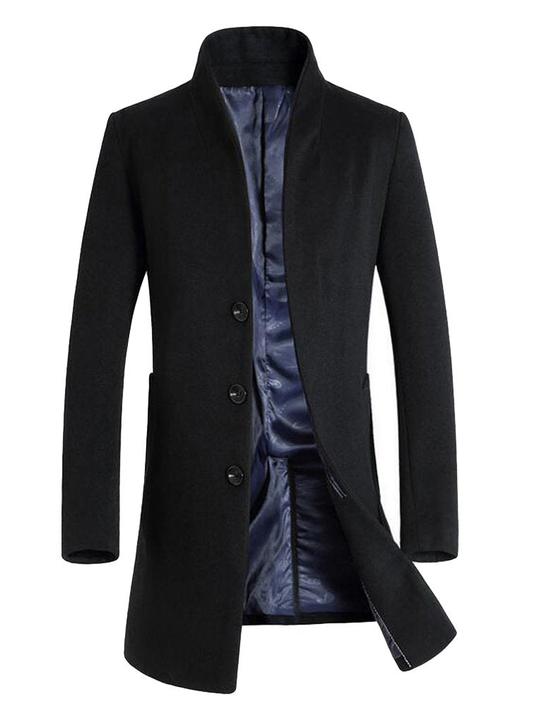 Men's Slim Warm Wool Winter Coat(XS-XL)