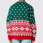 European And American Autumn And Winter Christmas Knitwear Christmas Jacquard Loose Pullover