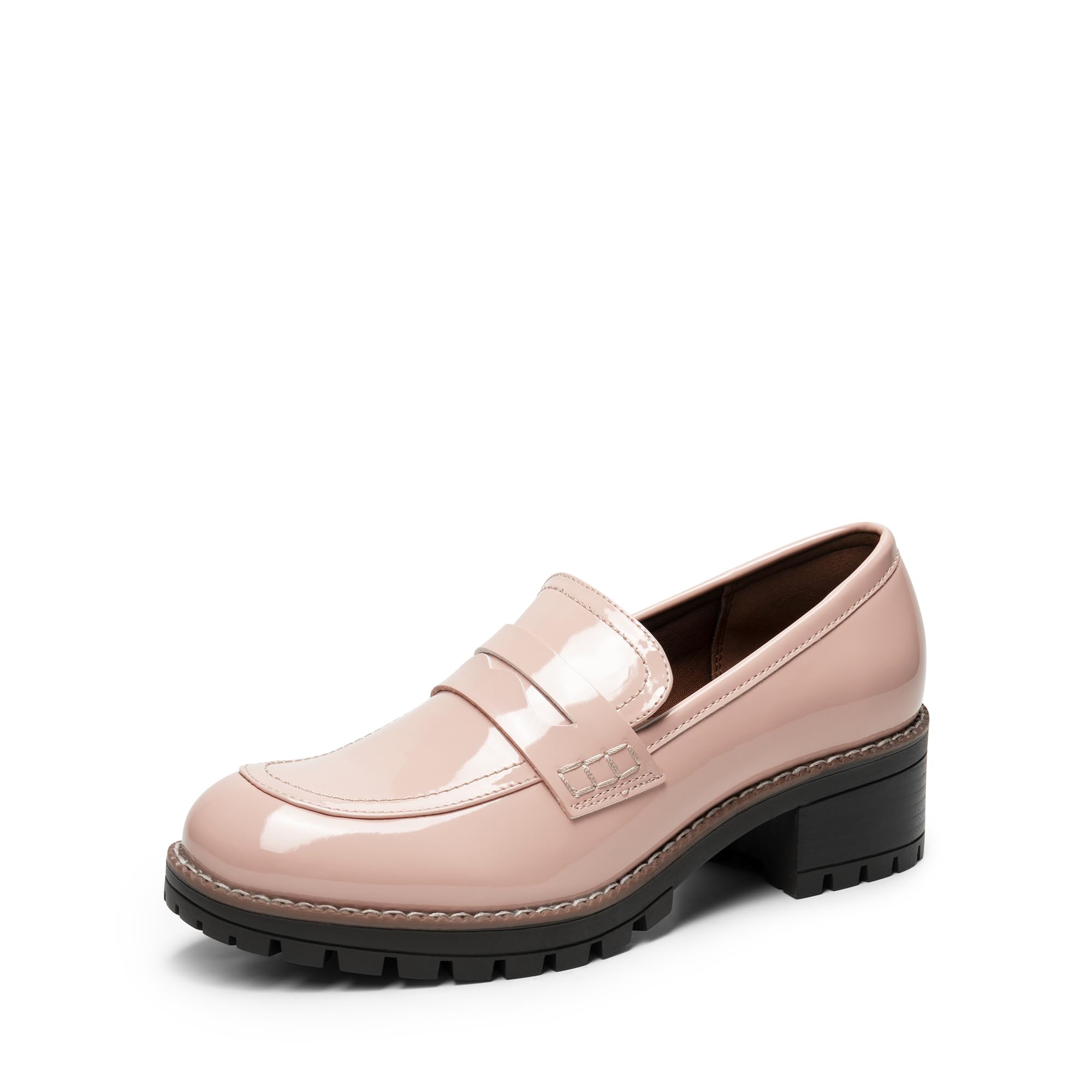 DREAM PAIRS Women's Casual Loafers with Platform and Comfortable Loafers Elegant Flat Shoes Spring Summer Autumn