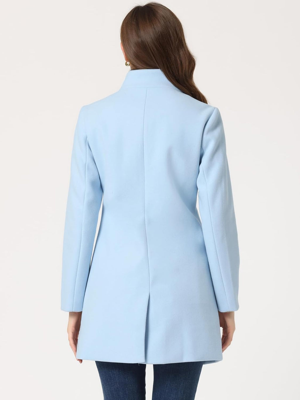 Cappotto bottonato in poliestere - women