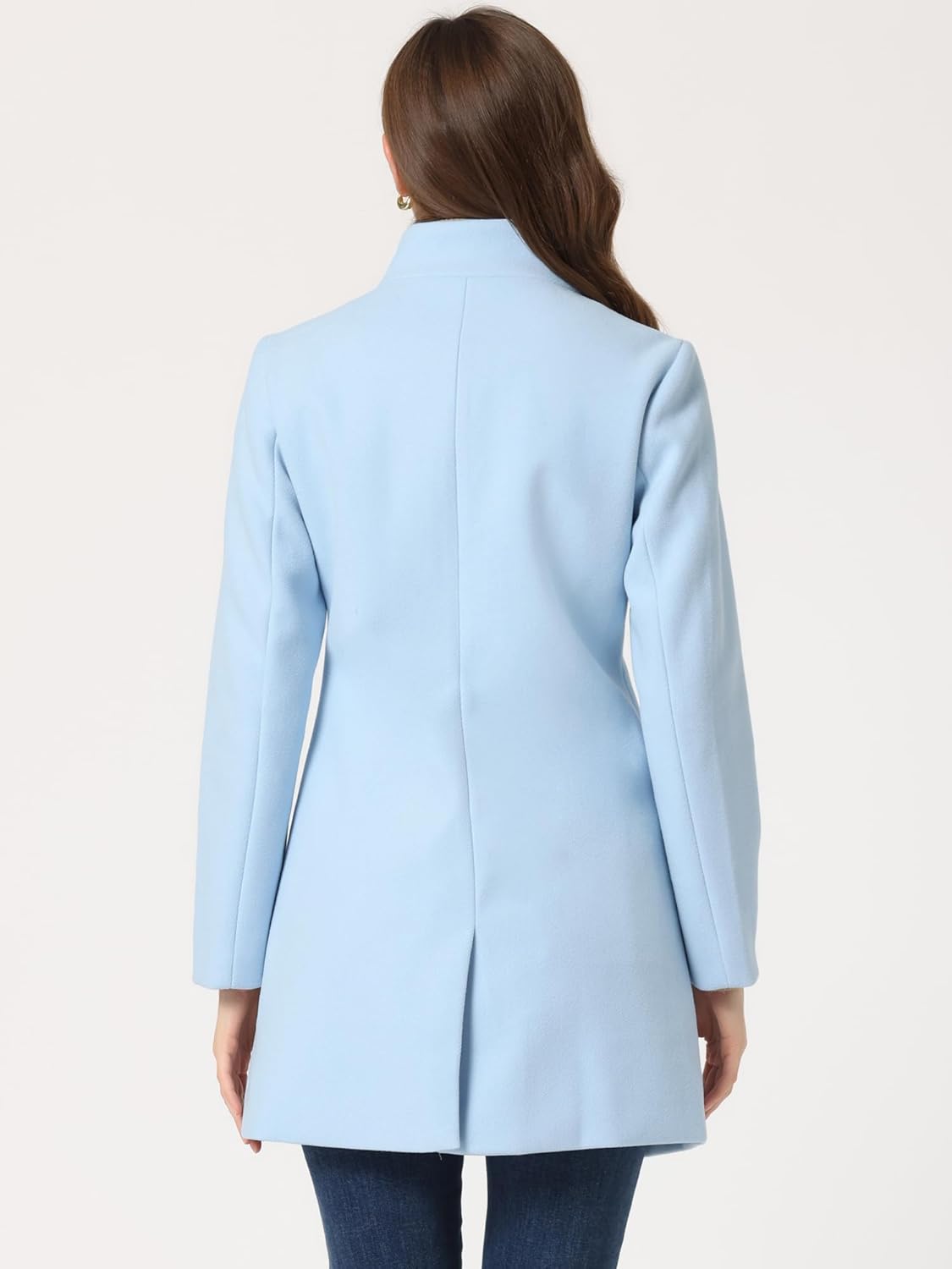 Cappotto bottonato in poliestere - women