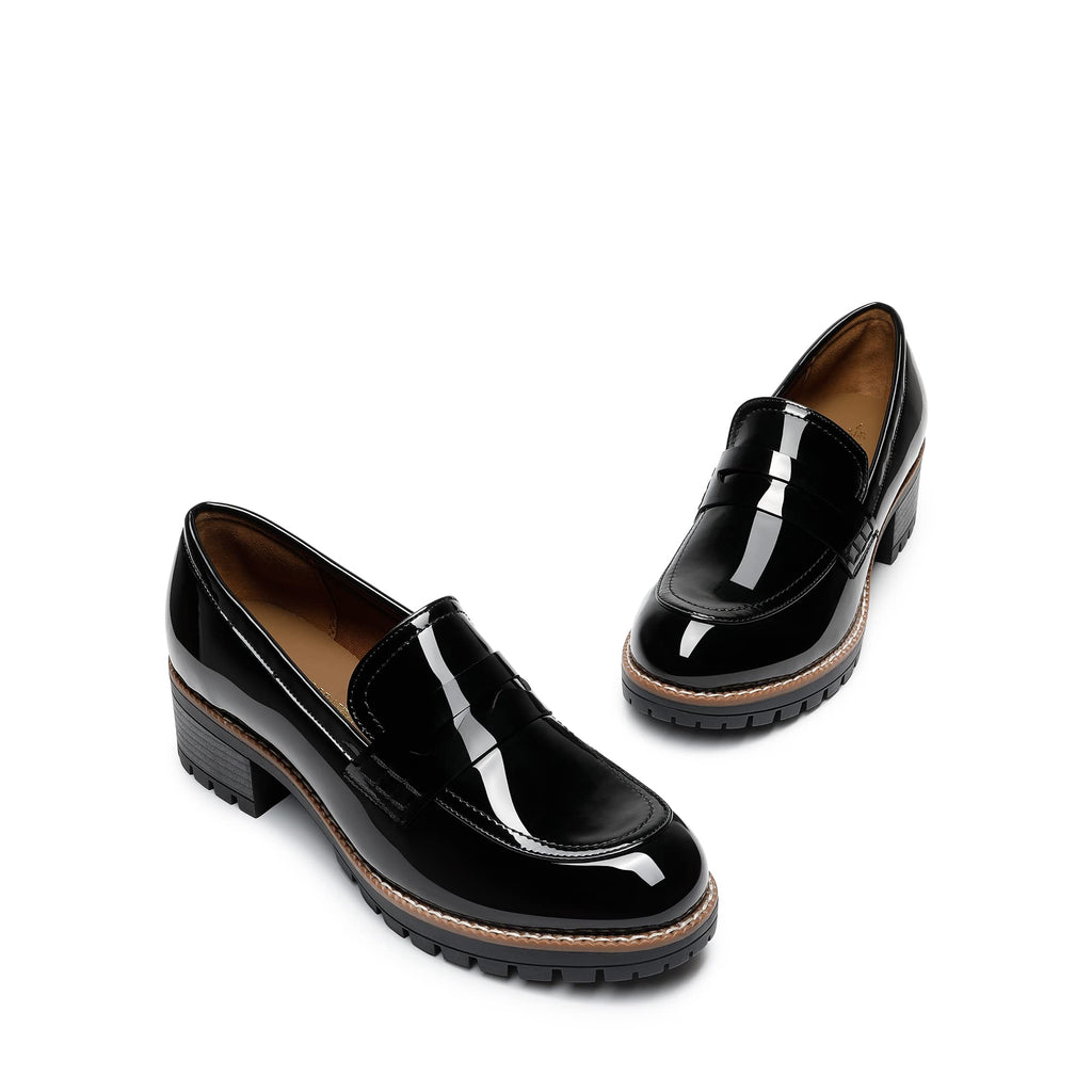 DREAM PAIRS Women's Casual Loafers with Platform and Comfortable Loafers Elegant Flat Shoes Spring Summer Autumn