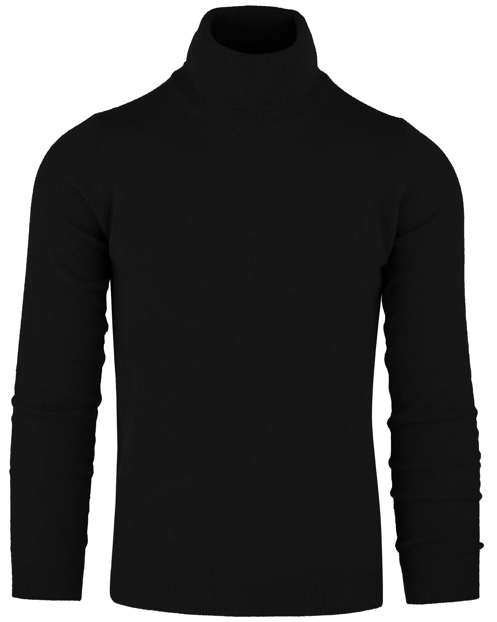Cashmere Zone - Turtleneck Men's Winter Pullover Sweater Long Sleeve High Neck Warm Made of 5% Cashmere 25% Wool, 30% Viscose and 40% Polyamide