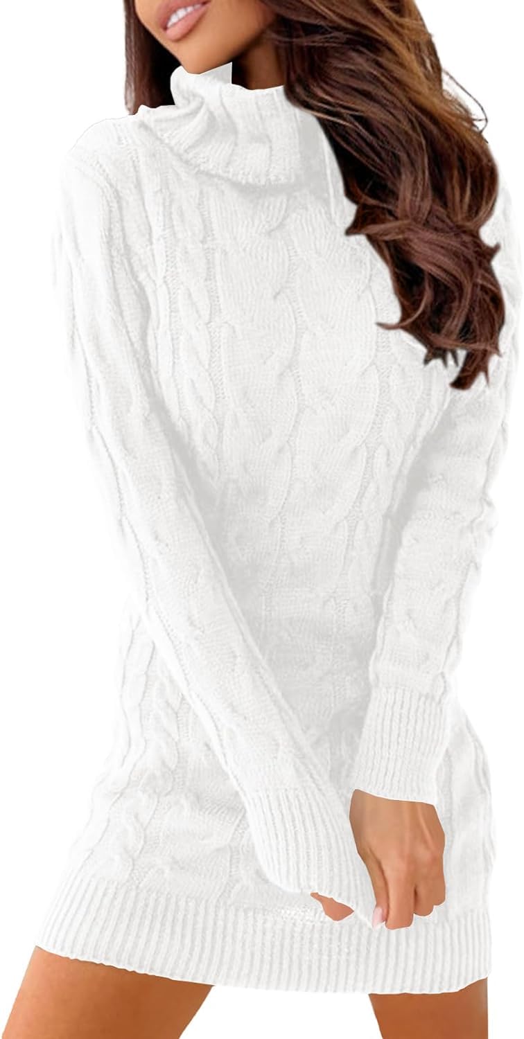 Ebifin Abito da donna a collo alto