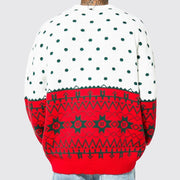 European And American Autumn And Winter Christmas Knitwear Christmas Jacquard Loose Pullover