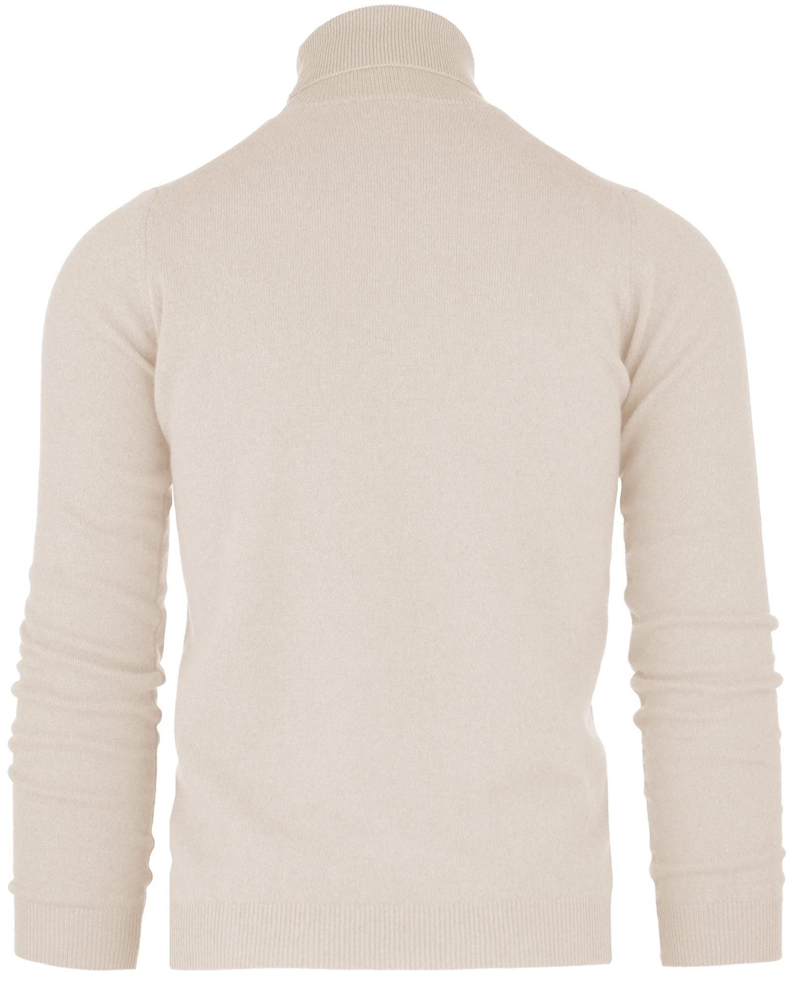 Cashmere Zone - Turtleneck Men's Winter Pullover Sweater Long Sleeve High Neck Warm Made of 5% Cashmere 25% Wool, 30% Viscose and 40% Polyamide