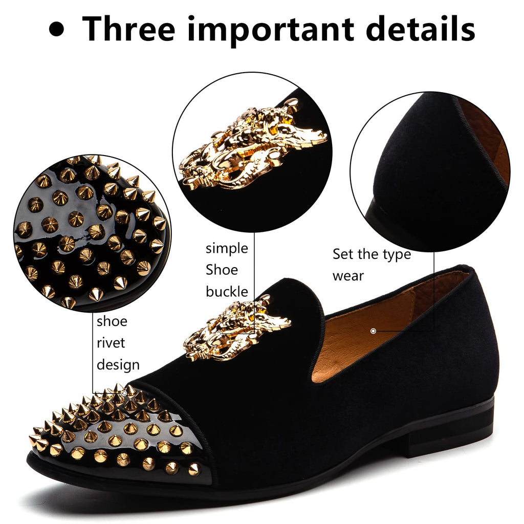 MEIJIANA Men's Formal Shoes, Loafers for Men, Classic Loafers, Faux Leather Shoes