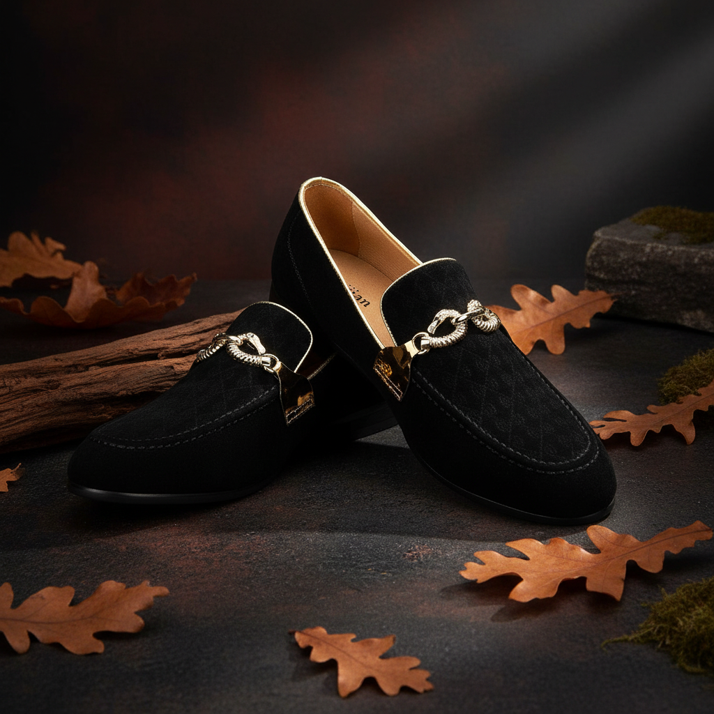 MEIJIANA Men's Formal Shoes, Loafers for Men, Classic Loafers, Faux Leather Shoes