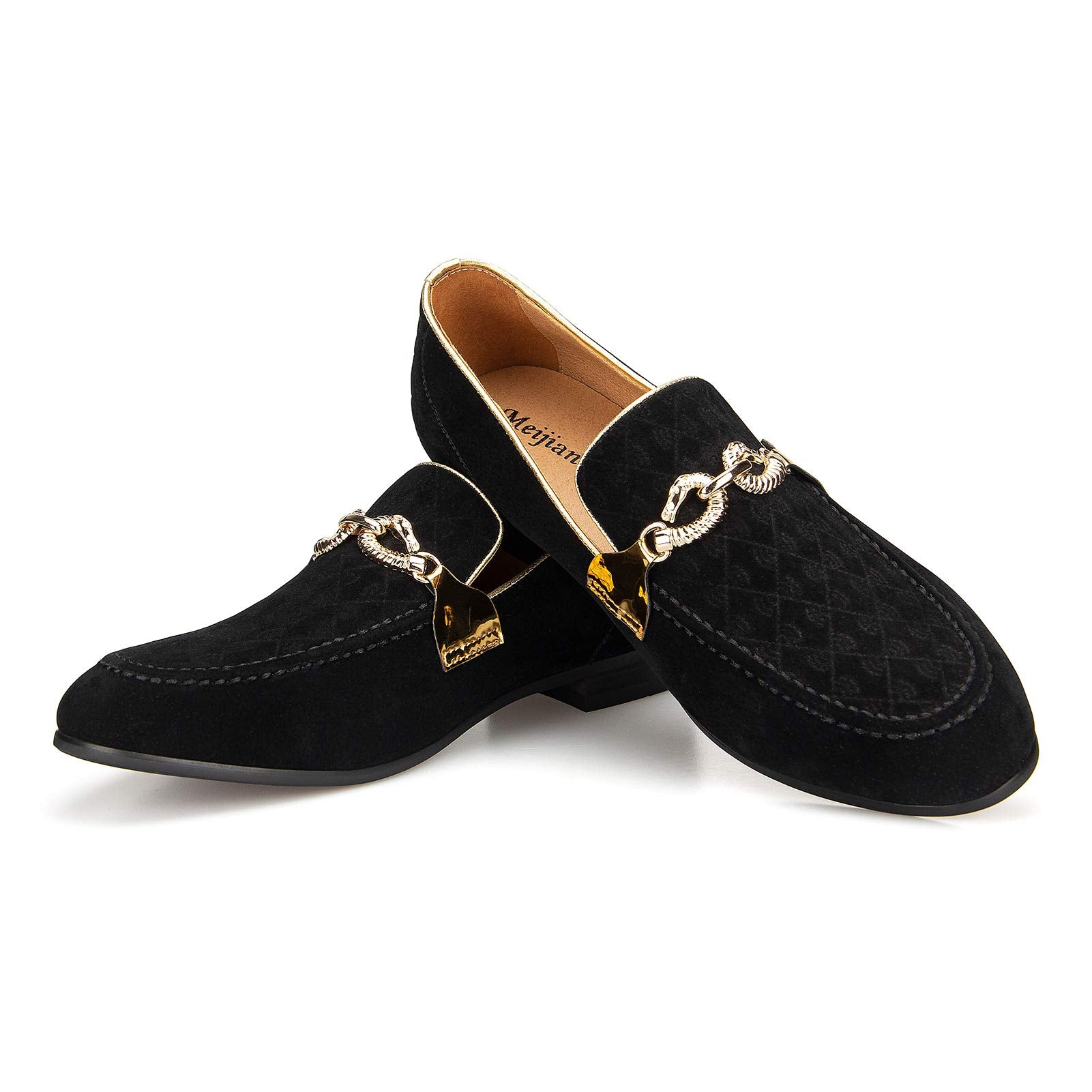 MEIJIANA Men's Formal Shoes, Loafers for Men, Classic Loafers, Faux Leather Shoes