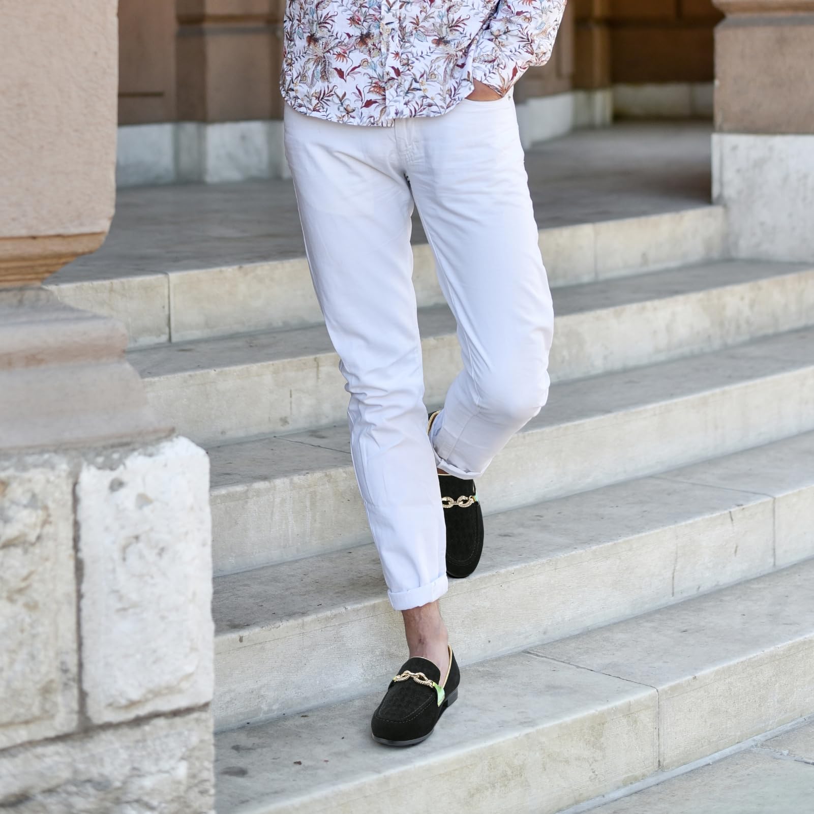 MEIJIANA Men's Formal Shoes, Loafers for Men, Classic Loafers, Faux Leather Shoes