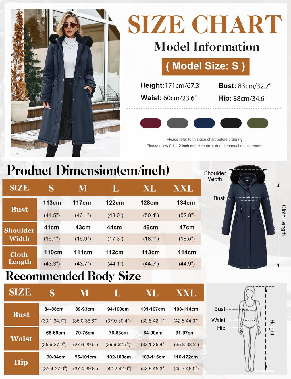 Cappotto invernale lungo - woman