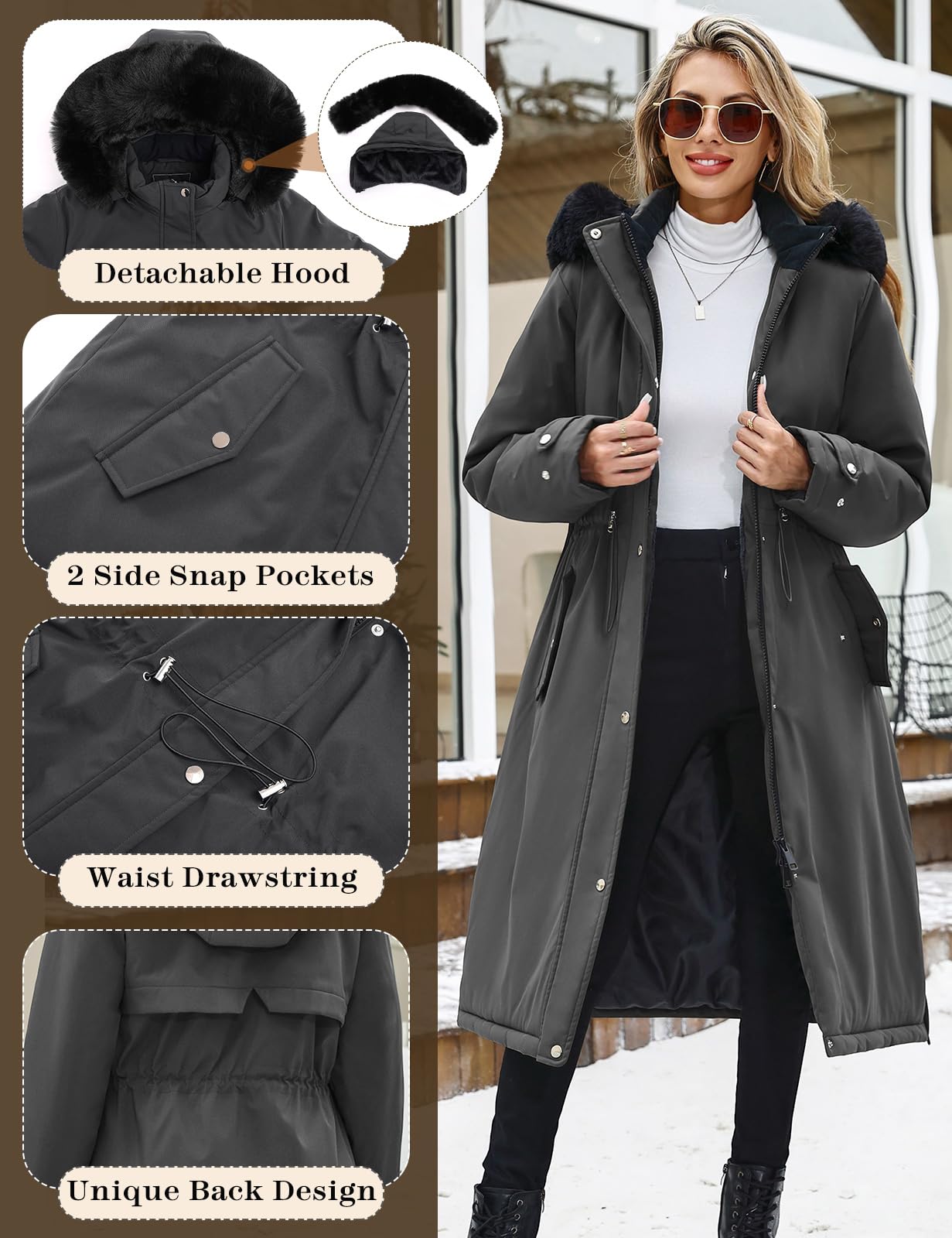 Cappotto invernale lungo - woman