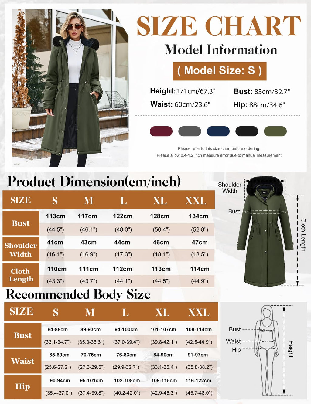 Cappotto invernale lungo - woman