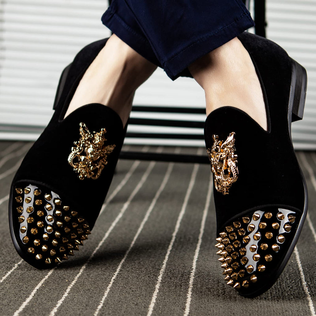 MEIJIANA Men's Formal Shoes, Loafers for Men, Classic Loafers, Faux Leather Shoes