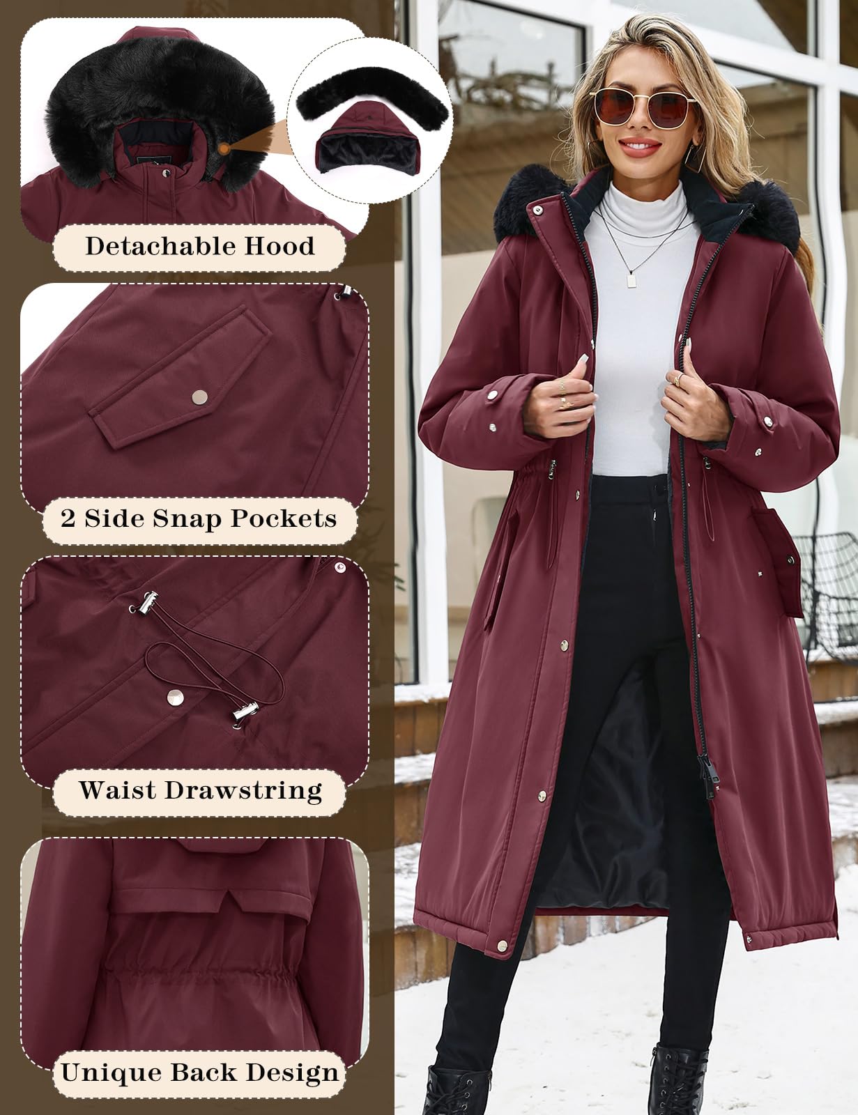 Cappotto invernale lungo - woman