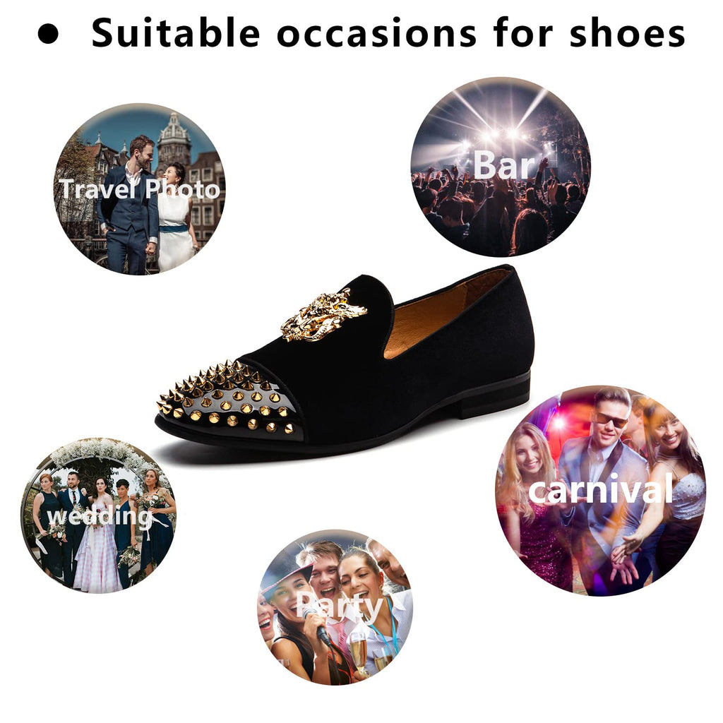 MEIJIANA Men's Formal Shoes, Loafers for Men, Classic Loafers, Faux Leather Shoes