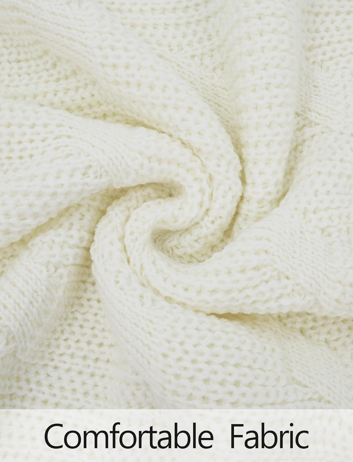 AIEOE Men's Knitted Sweater V-Neck Slim Fit Cable Knit Sweater