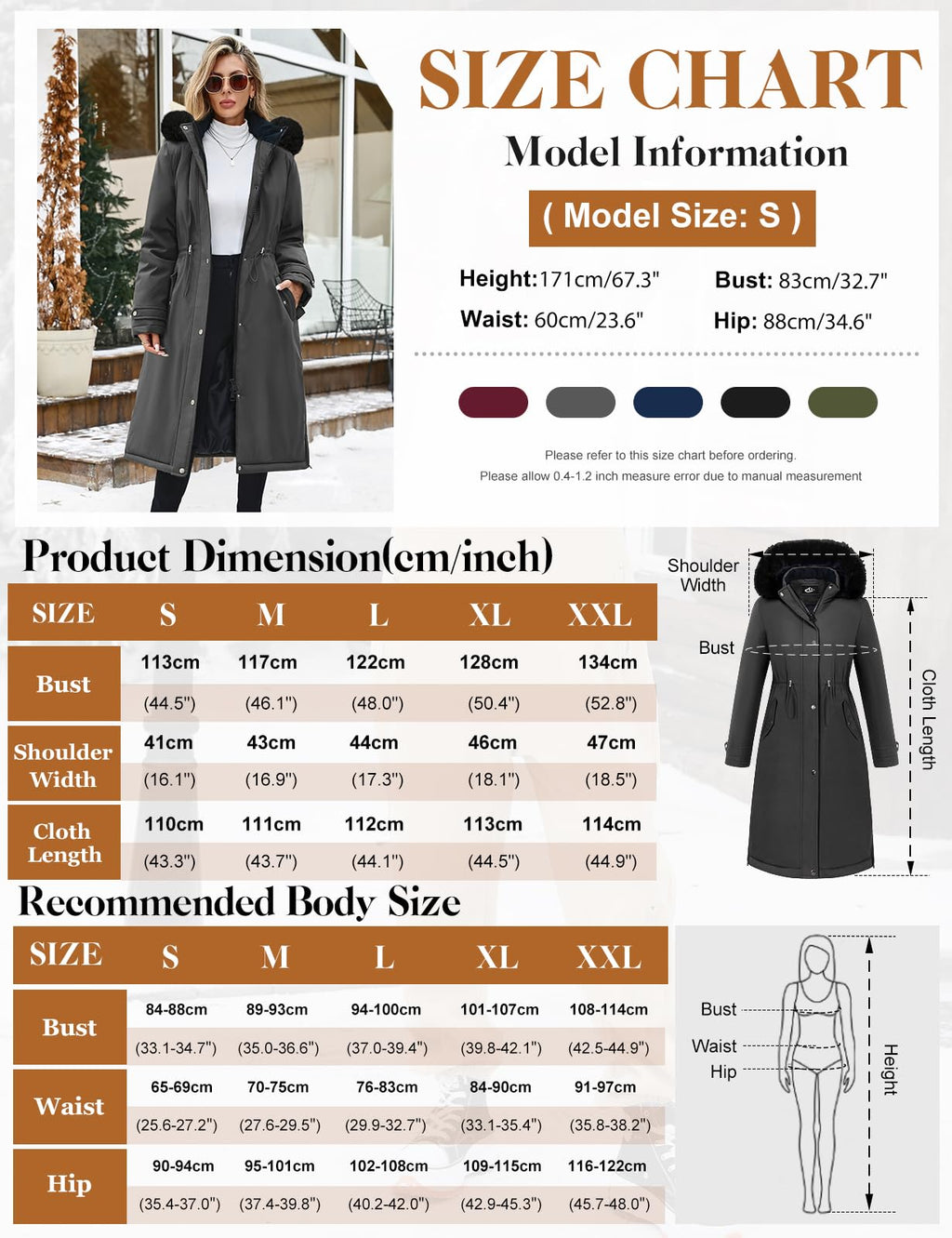 Cappotto invernale lungo - woman