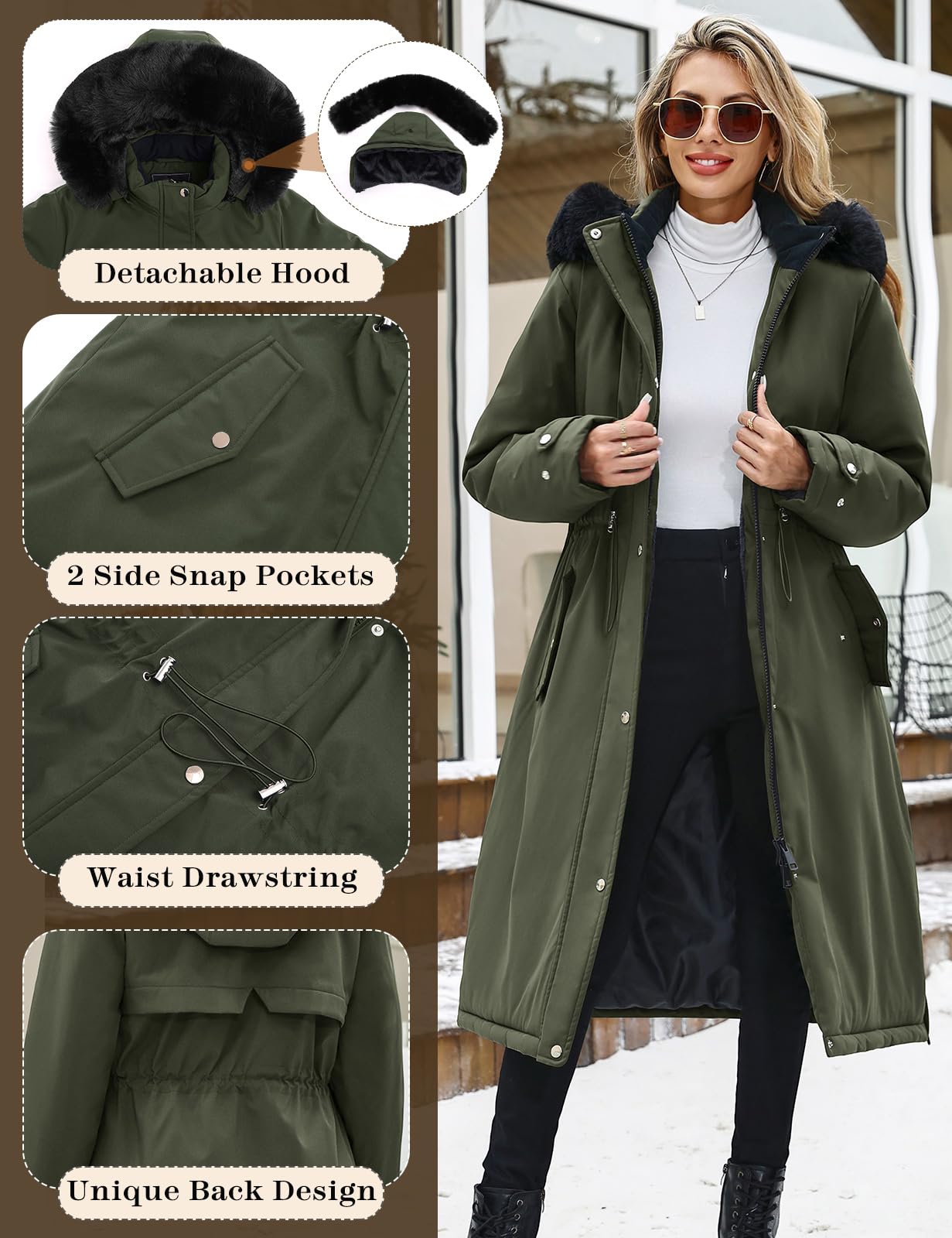 Cappotto invernale lungo - woman