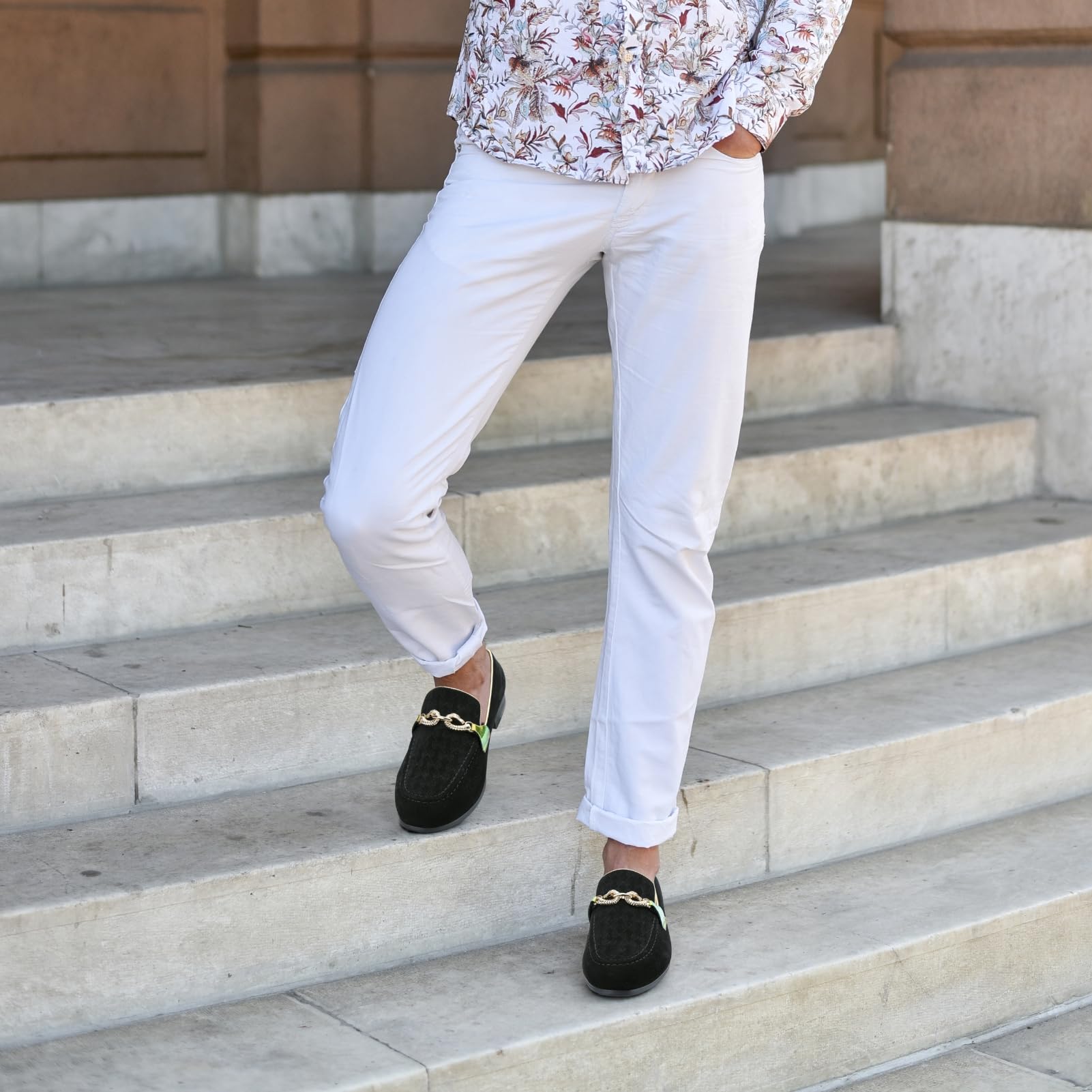 MEIJIANA Men's Formal Shoes, Loafers for Men, Classic Loafers, Faux Leather Shoes