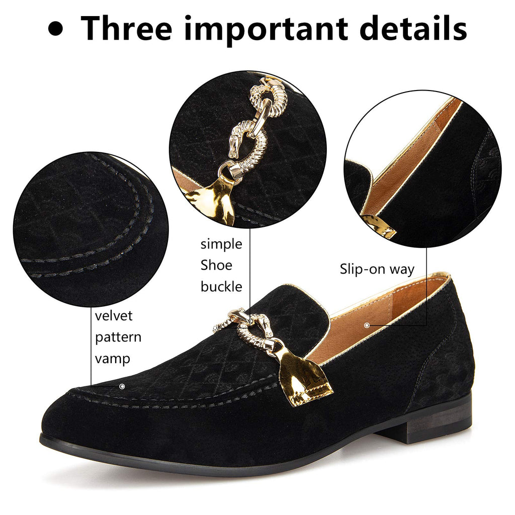 MEIJIANA Men's Formal Shoes, Loafers for Men, Classic Loafers, Faux Leather Shoes