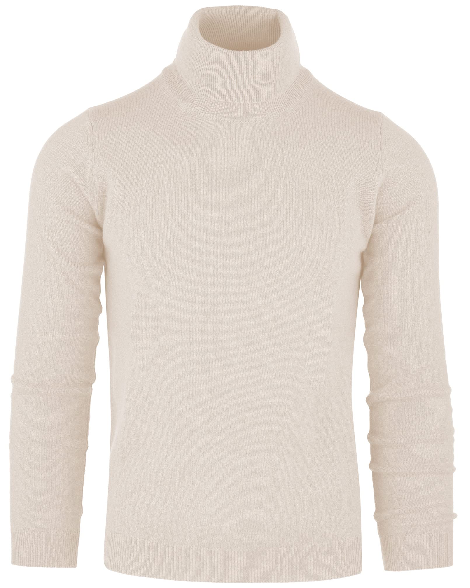 Cashmere Zone - Turtleneck Men's Winter Pullover Sweater Long Sleeve High Neck Warm Made of 5% Cashmere 25% Wool, 30% Viscose and 40% Polyamide