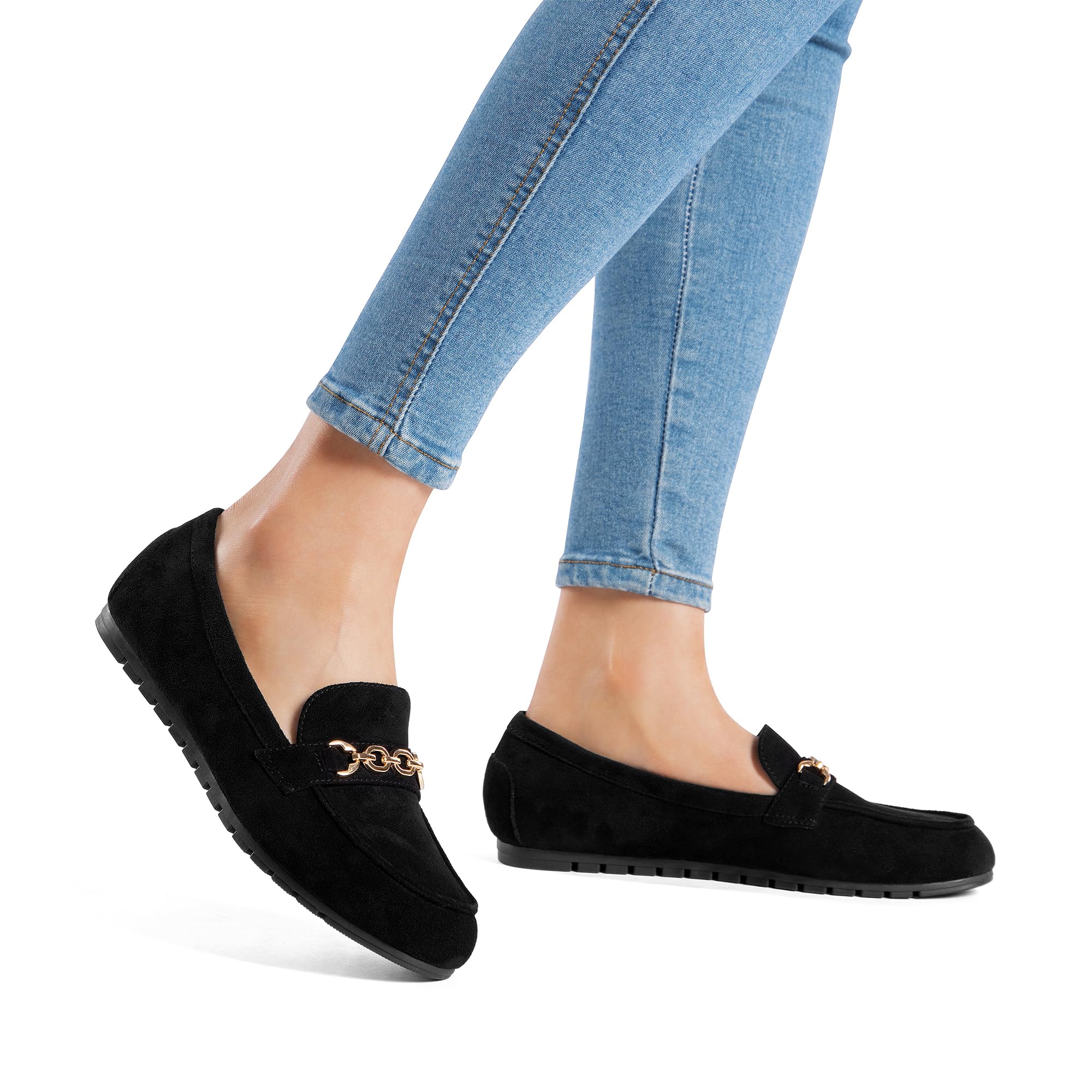 DREAM PAIRS Womens Casual Loafers Comfortable Slip-on Lightweight Work Walking Shoes