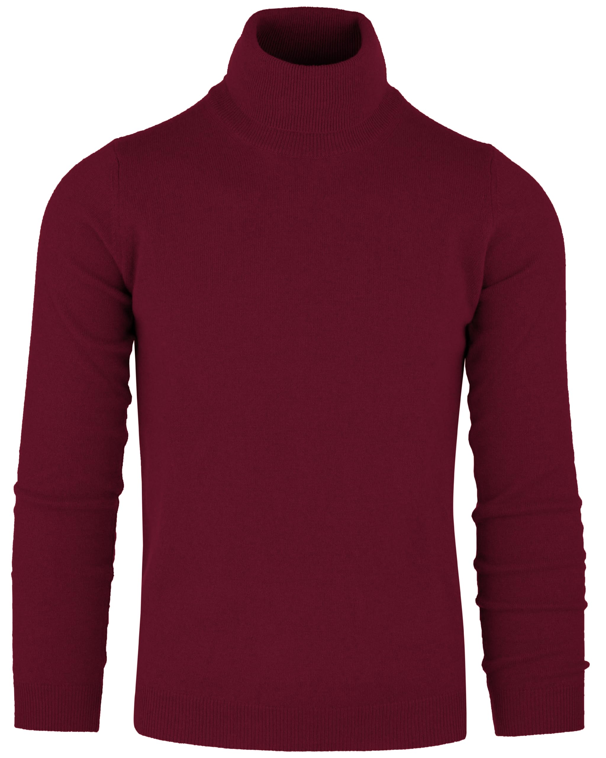 Cashmere Zone - Turtleneck Men's Winter Pullover Sweater Long Sleeve High Neck Warm Made of 5% Cashmere 25% Wool, 30% Viscose and 40% Polyamide