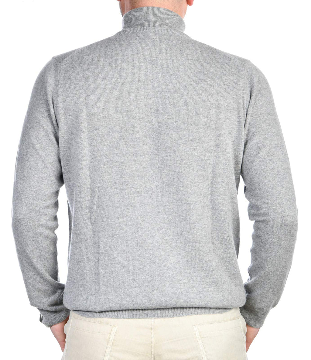 Cashmere Zone - Turtleneck Men's Winter Pullover Sweater Long Sleeve High Neck Warm Made of 5% Cashmere 25% Wool, 30% Viscose and 40% Polyamide