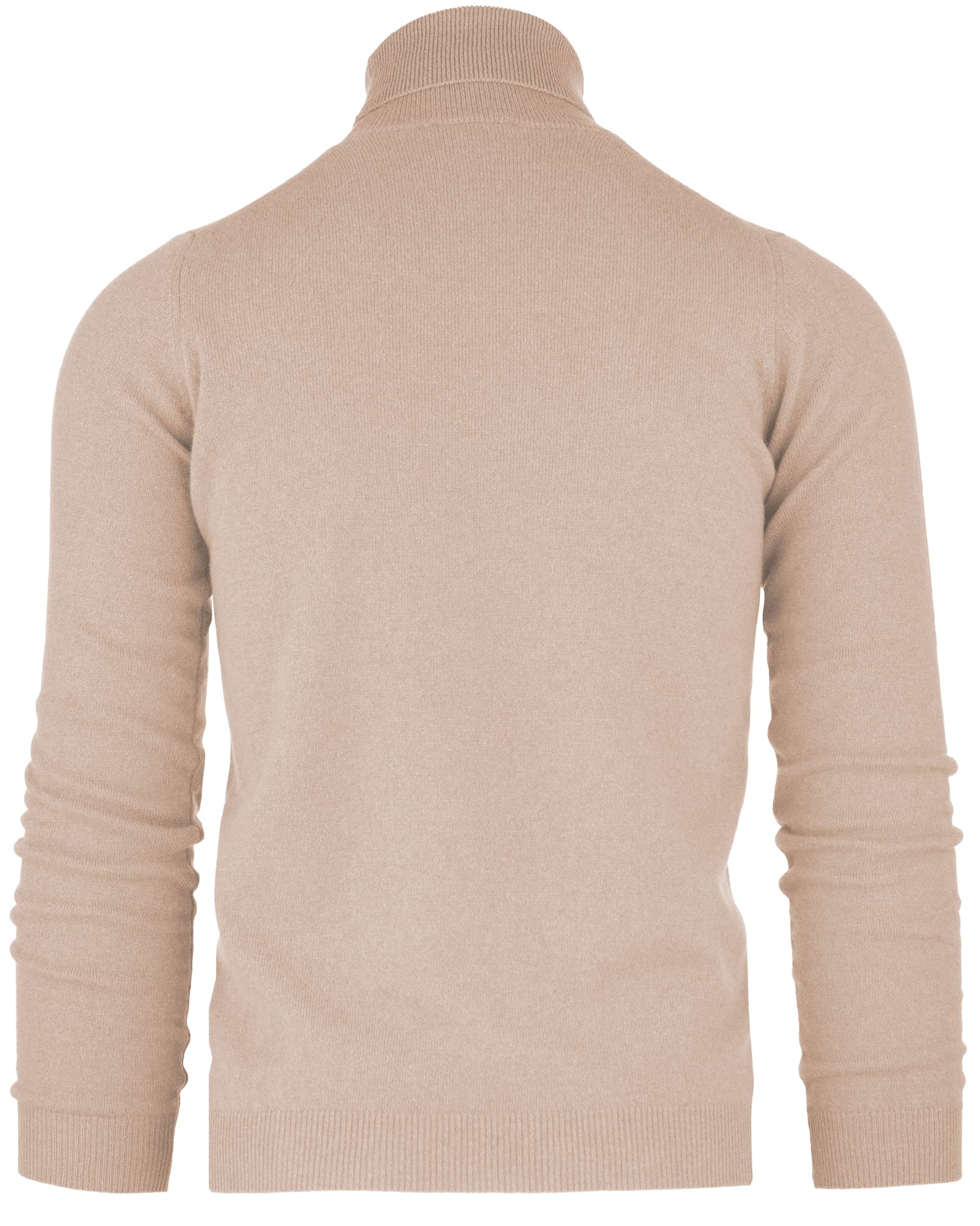Cashmere Zone - Turtleneck Men's Winter Pullover Sweater Long Sleeve High Neck Warm Made of 5% Cashmere 25% Wool, 30% Viscose and 40% Polyamide