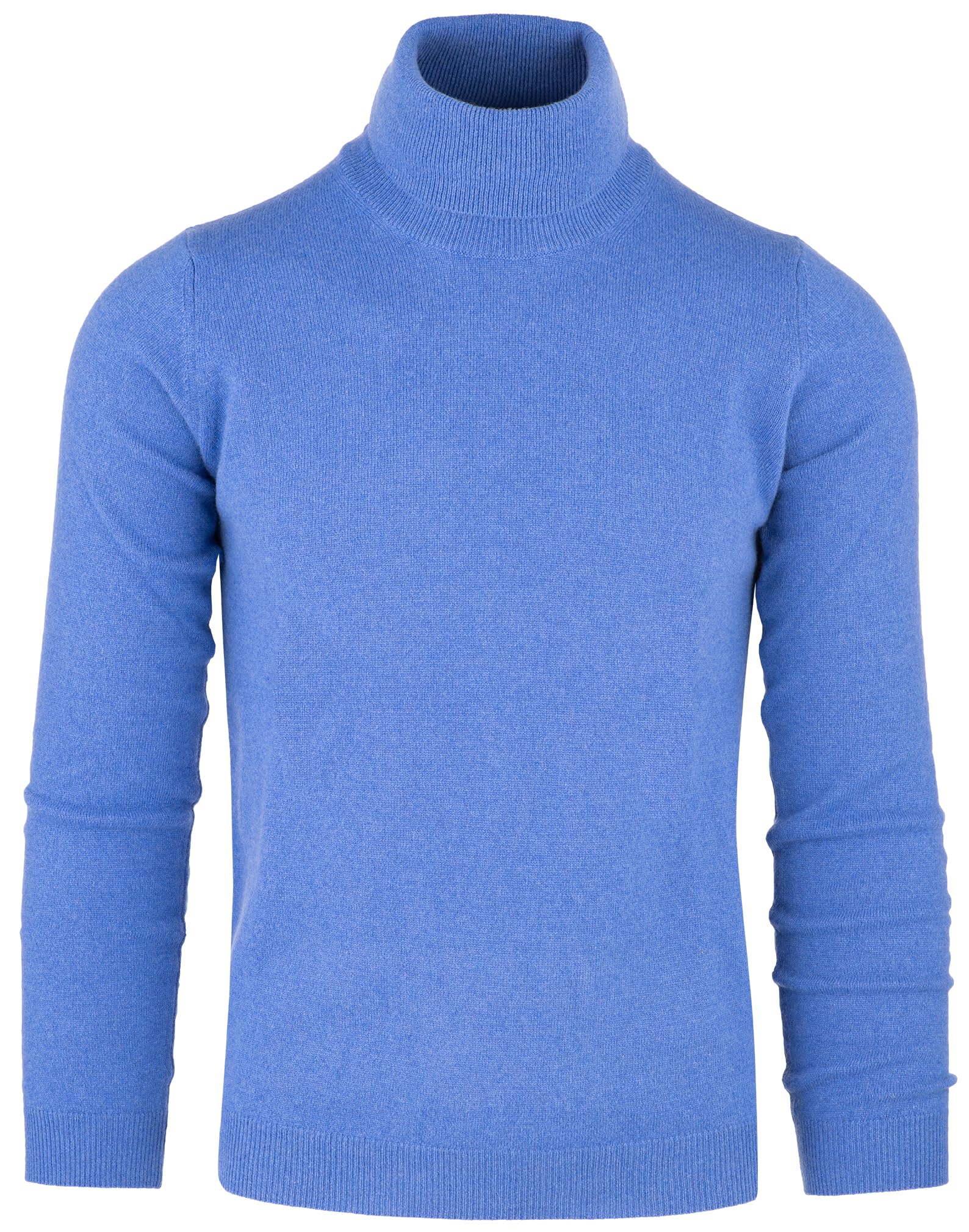 Cashmere Zone - Turtleneck Men's Winter Pullover Sweater Long Sleeve High Neck Warm Made of 5% Cashmere 25% Wool, 30% Viscose and 40% Polyamide