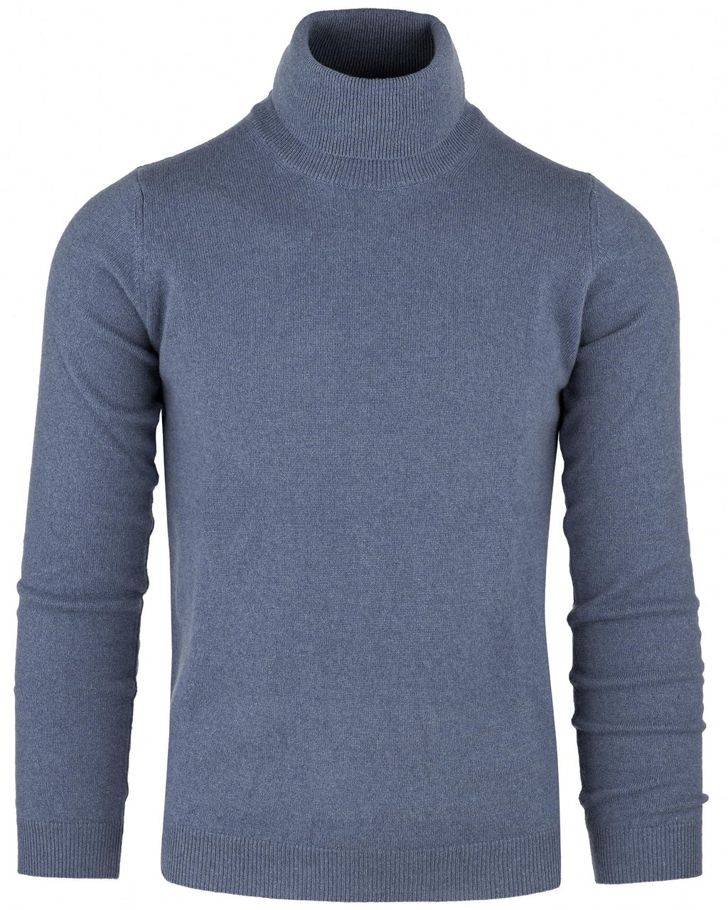 Cashmere Zone - Turtleneck Men's Winter Pullover Sweater Long Sleeve High Neck Warm Made of 5% Cashmere 25% Wool, 30% Viscose and 40% Polyamide