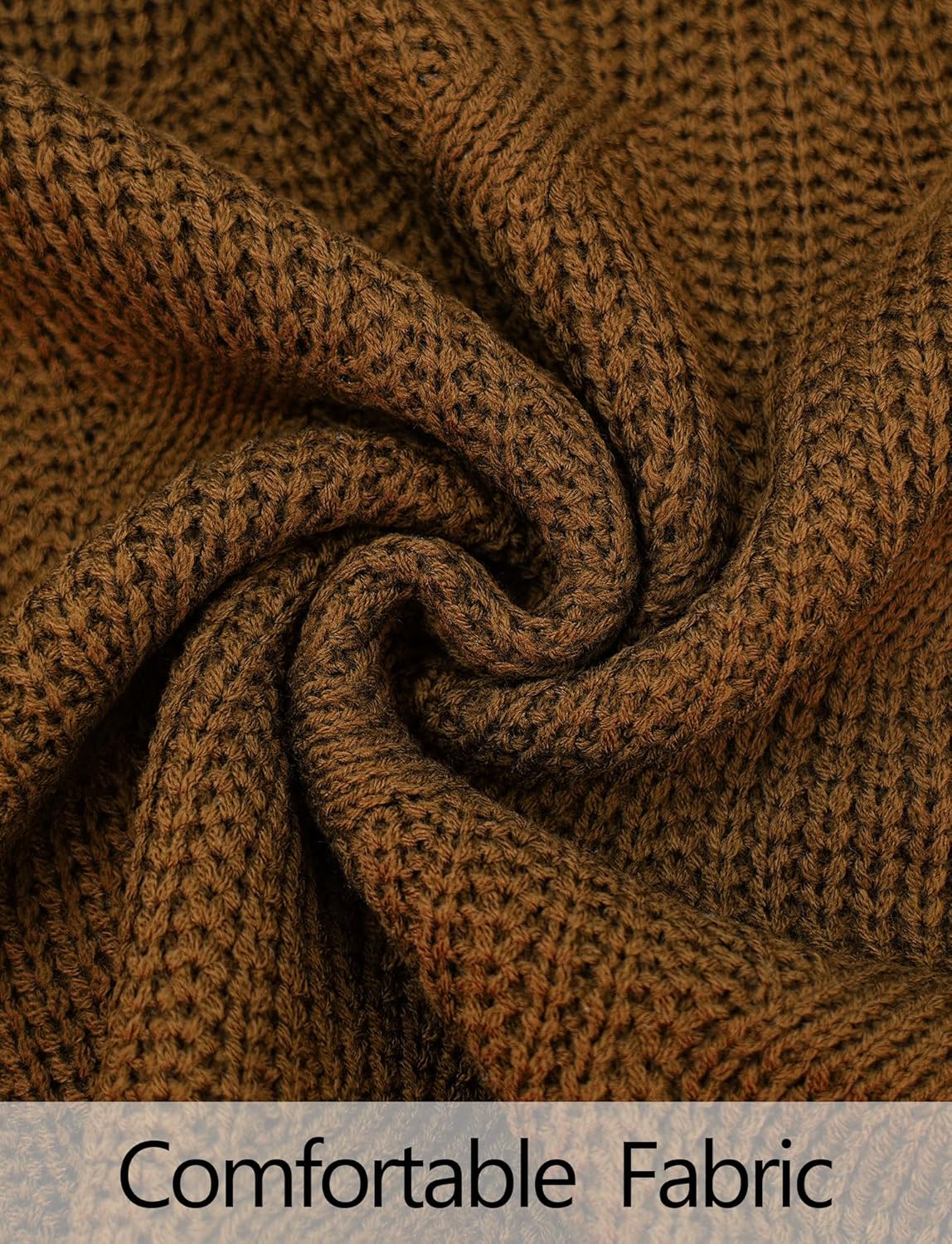 AIEOE Men's Knitted Sweater V-Neck Slim Fit Cable Knit Sweater