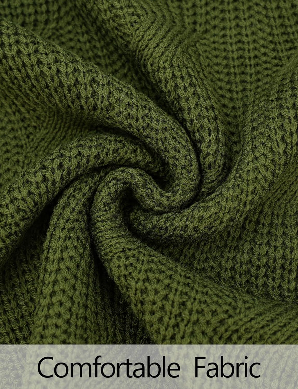 AIEOE Men's Knitted Sweater V-Neck Slim Fit Cable Knit Sweater