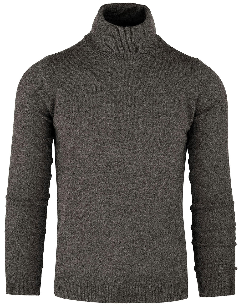 Cashmere Zone - Turtleneck Men's Winter Pullover Sweater Long Sleeve High Neck Warm Made of 5% Cashmere 25% Wool, 30% Viscose and 40% Polyamide