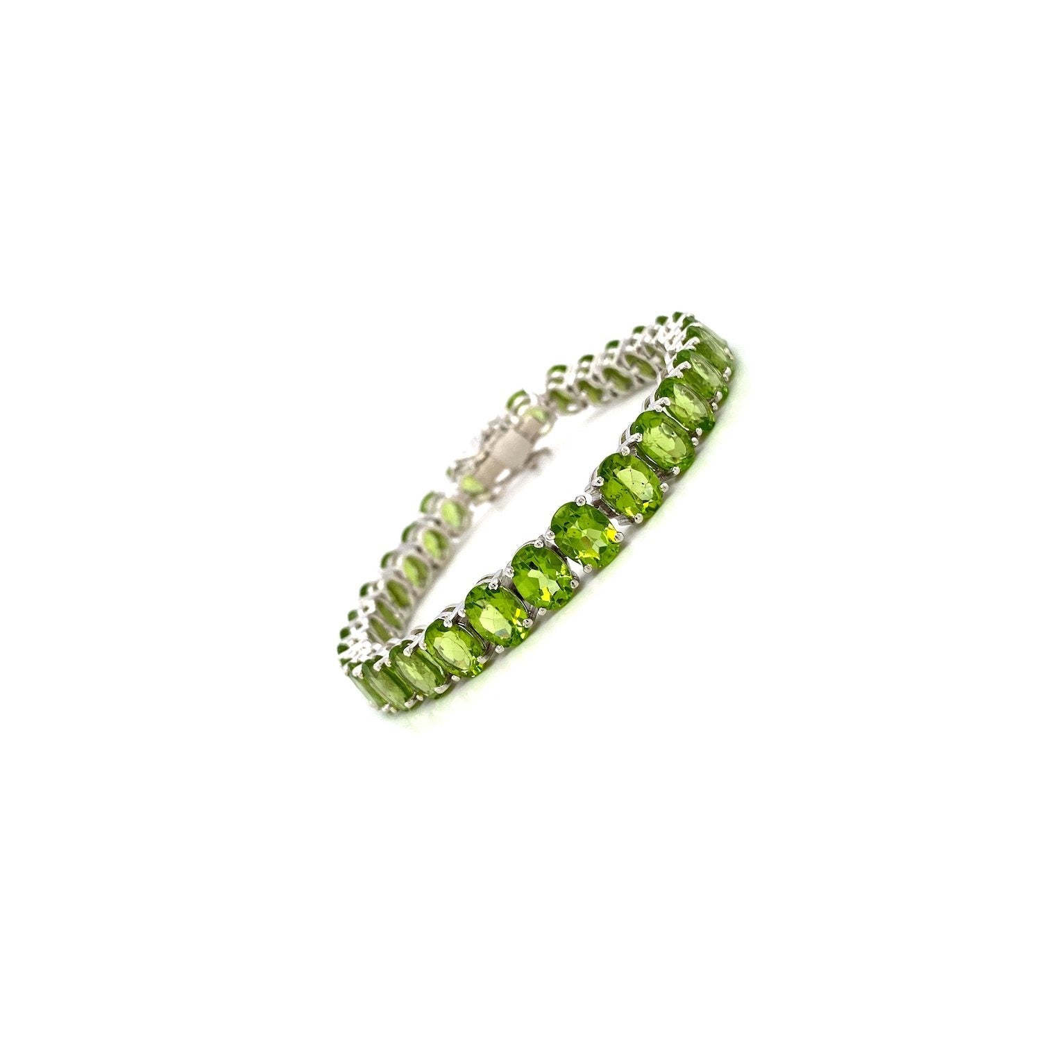 Peridot Bracelet in .925 Sterling Silver - KSD 43114