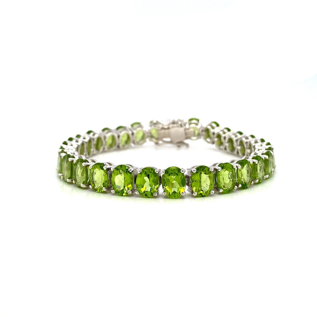 Peridot Bracelet in .925 Sterling Silver - KSD 43114