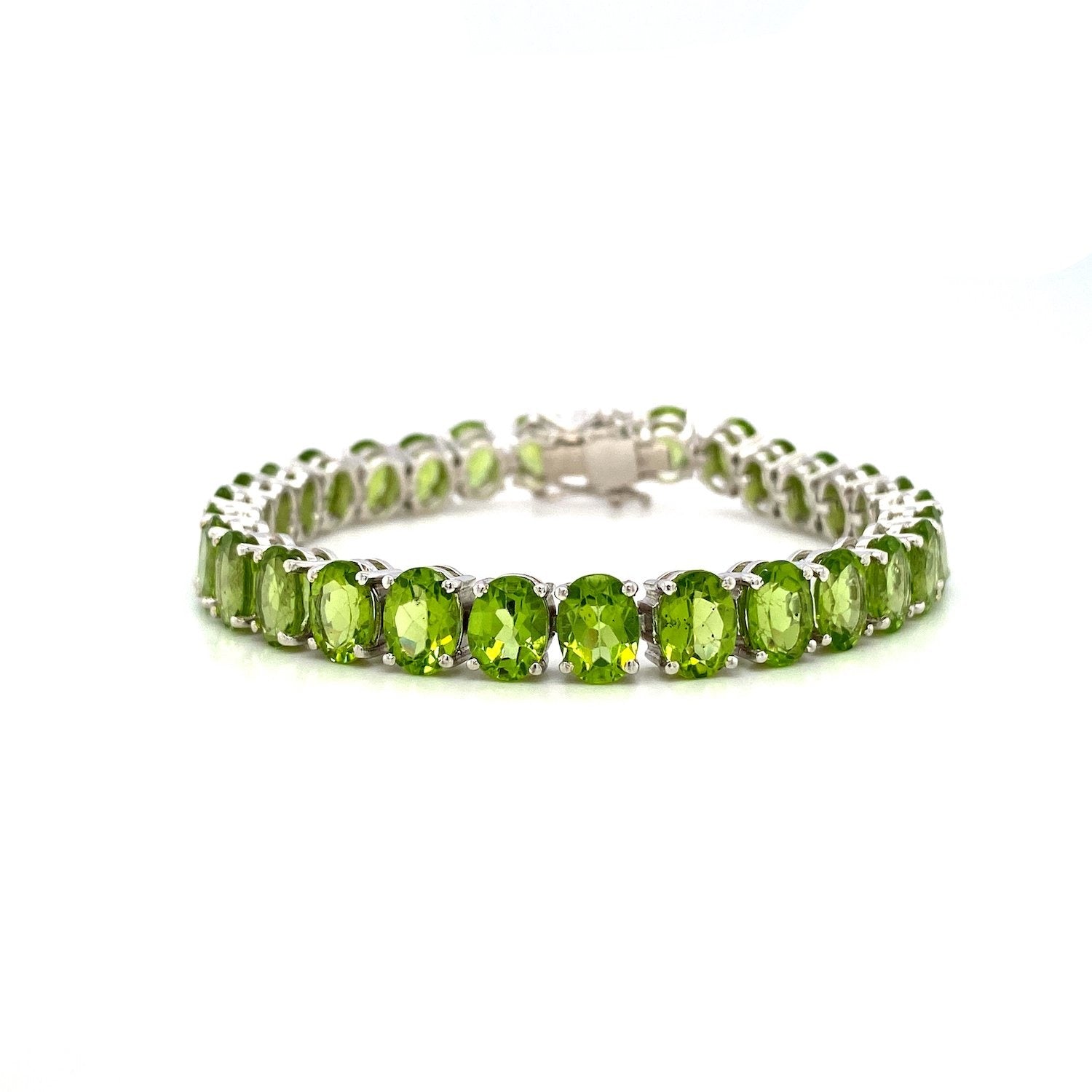 Peridot Bracelet in .925 Sterling Silver - KSD 43114