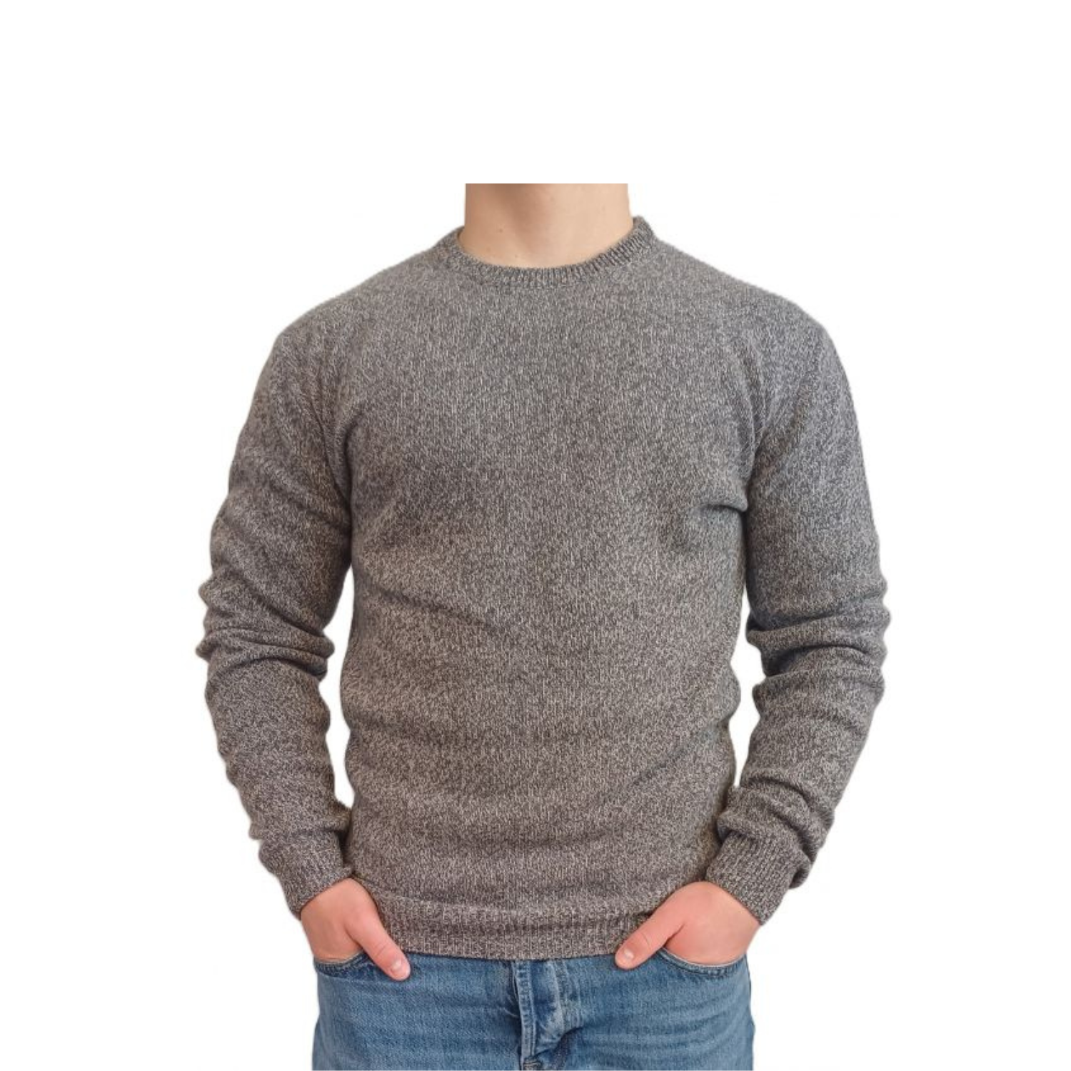 Maglia Uomo Girocollo Cashmere Rigenerato Finezza 7-10