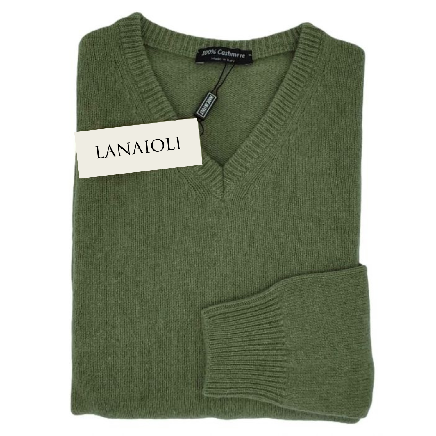 Maglia Uomo Scollo a V in Cashmere Rigenerato Finezza 7