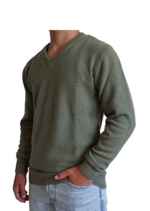 Maglia Uomo Scollo a V in Cashmere Rigenerato Finezza 7