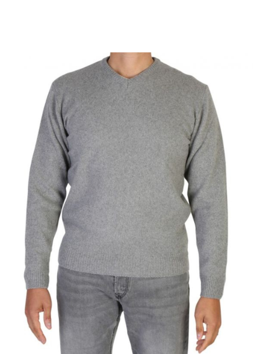 Maglia Uomo Scollo a V in Cashmere Rigenerato Finezza 7